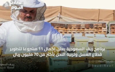 برنامج ريف السعودية يعلن إكمال 11 مشروعًا لتطوير قطاع العسل وتربية النحل بأكثر من 70 مليون ريال