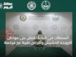 السلطات في الباحة تُقَبض على مواطن لترويجه الحشيش وأقراص طبية غير مرخصة