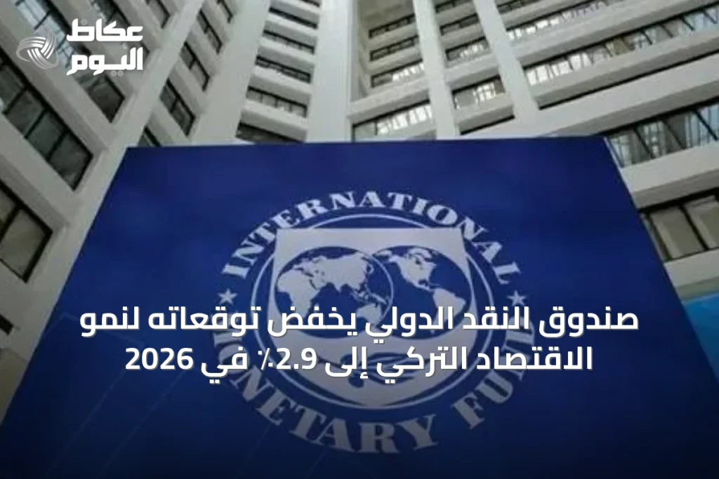 صندوق النقد الدولي يخفض توقعاته لنمو الاقتصاد التركي إلى 2.9٪ في 2026