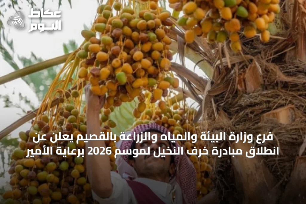 فرع وزارة البيئة والمياه والزراعة بالقصيم يعلن عن انطلاق مبادرة خرف النخيل لموسم 2026 برعاية الأمير