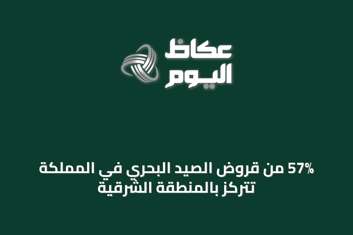 57% من قروض الصيد البحري في المملكة تتركز بالمنطقة الشرقية