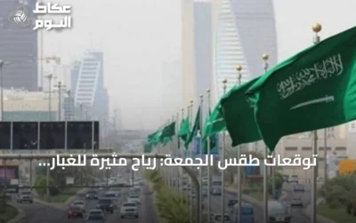 توقعات طقس الجمعة: رياح مثيرة للغبار وأمطار رعدية على مناطق متعددة