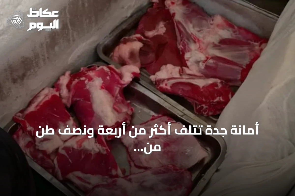 أمانة جدة تُتلف أكثر من أربعة ونصف طن من المواد الغذائية واللحوم غير الصالحة في الفيصلية