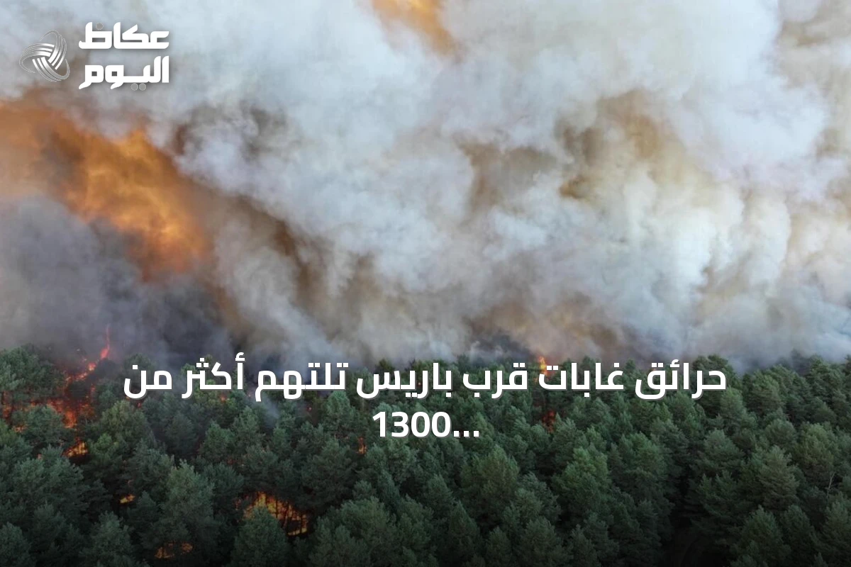 حرائق غابات قرب باريس تلتهم أكثر من 1300 هكتار وتؤدي إلى إجلاء ألف شخص