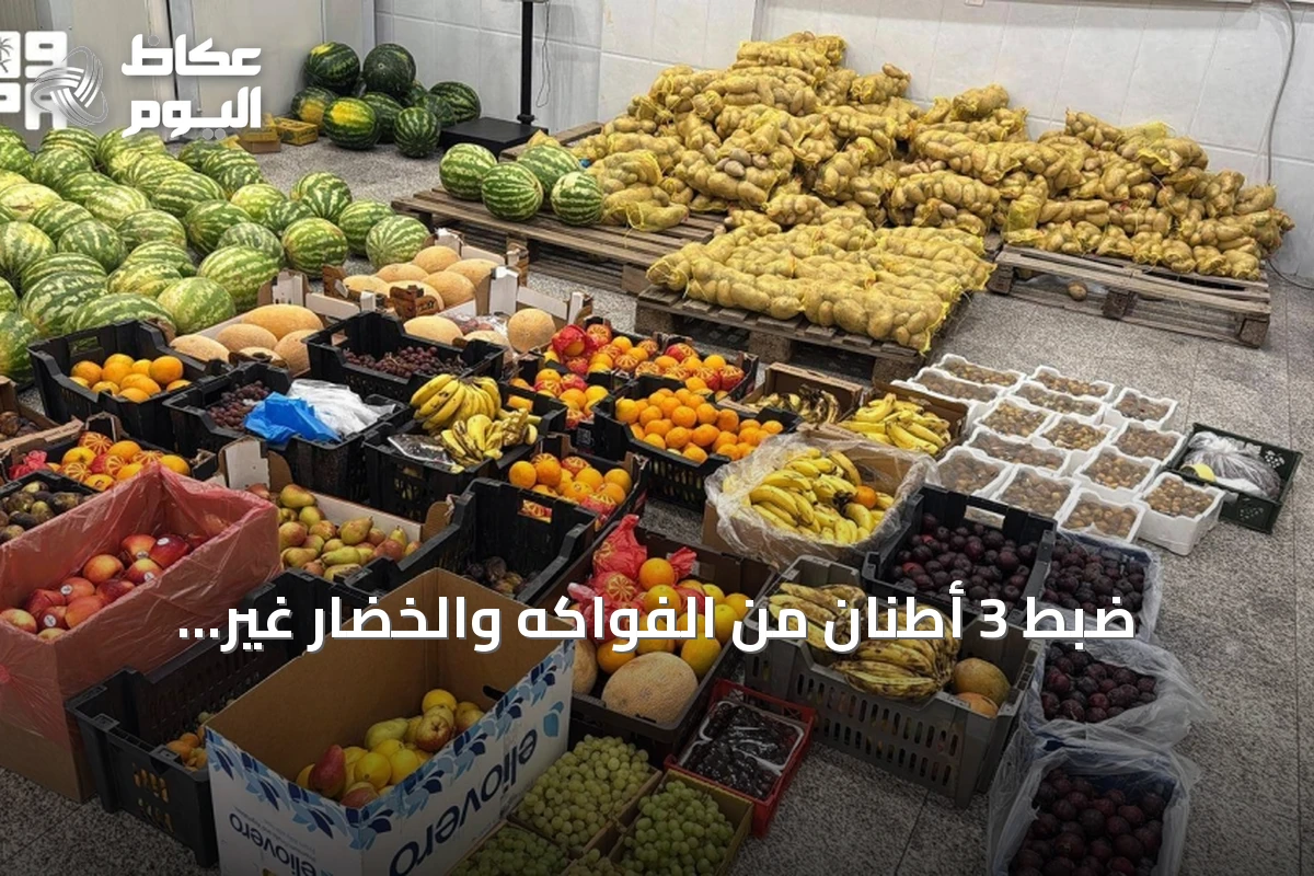 ضبط 3 أطنان من الفواكه والخضار غير المعروفة المصدر في عسير