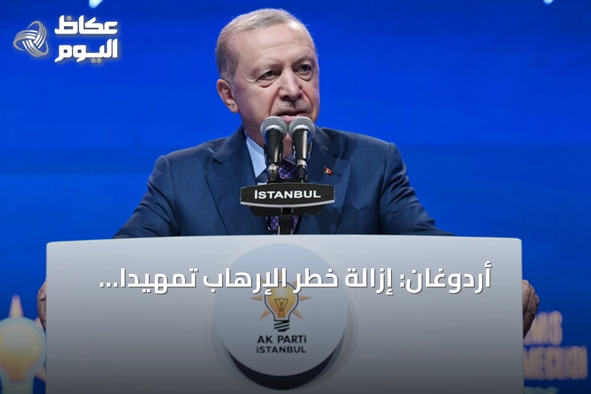 أردوغان: إزالة خطر الإرهاب تمهيداً لمستقبل تركيا