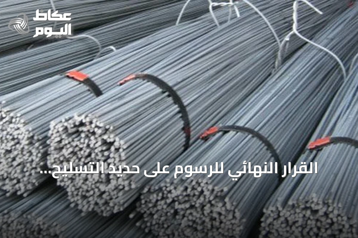 القرار النهائي للرسوم على حديد التسليح المصري