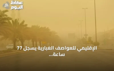 الإقليمي للعواصف الغبارية يسجل 77 ساعة غبارية في الإقليم يوم 3 أغسطس 2026