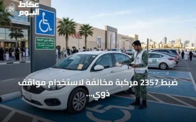 ضبط 2357 مركبة مخالفة لاستخدام مواقف ذوي الإعاقة في حملة مرورية