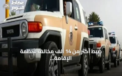 ضبط أكثر من 14 ألف مخالف لأنظمة الإقامة والعمل وأمن الحدود في حملات أمنية بالمملكة