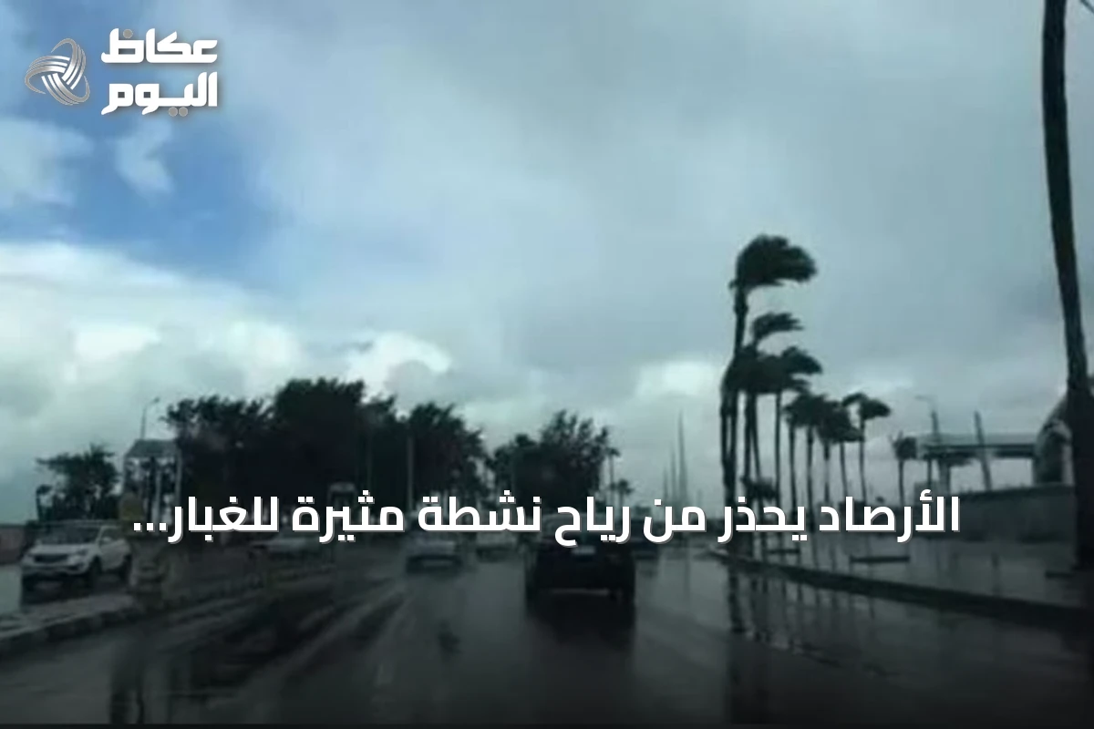 الأرصاد يحذر من رياح نشطة مثيرة للغبار وارتفاع الحرارة اليوم الأربعاء
