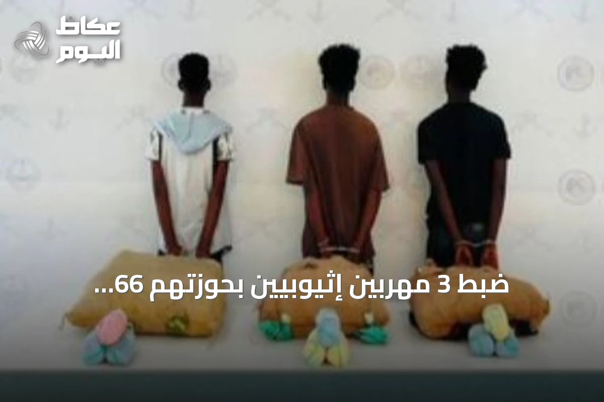 ضبط 3 مهربين إثيوبيين بحوزتهم 66 كيلوغراماً من القات في عسير