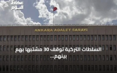 السلطات التركية توقف 30 مشتبهاً بهم بينهم زعيم منظمة إجرامية في 17 ولاية