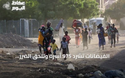 الفيضانات تشرد 975 أسرة وتلحق الضرر بـ1348 منزلاً في شمال دارفور بالسودان