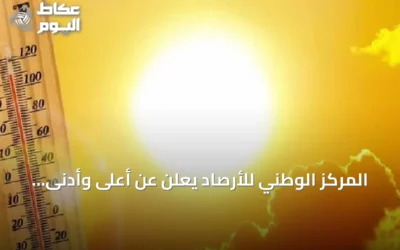 المركز الوطني للأرصاد يعلن عن أعلى وأدنى درجات الحرارة في المملكة