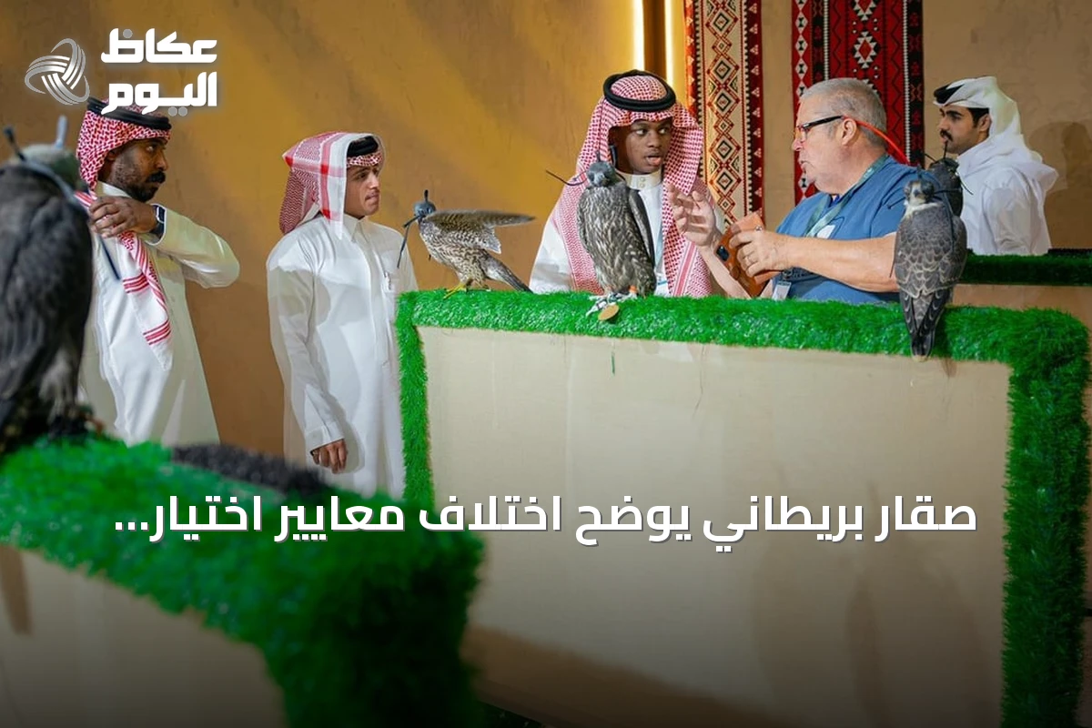 صقار بريطاني يوضح اختلاف معايير اختيار الصقور للصيد والإنتاج في المزاد الدولي بالرياض 2026
