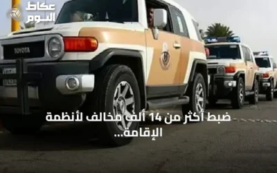ضبط أكثر من 14 ألف مخالف لأنظمة الإقامة والعمل وأمن الحدود خلال أسبوع