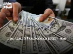 مصر: الدولار يتذبذب قرب 51 جنيهاً مع استمرار المكاسب الأسبوعية