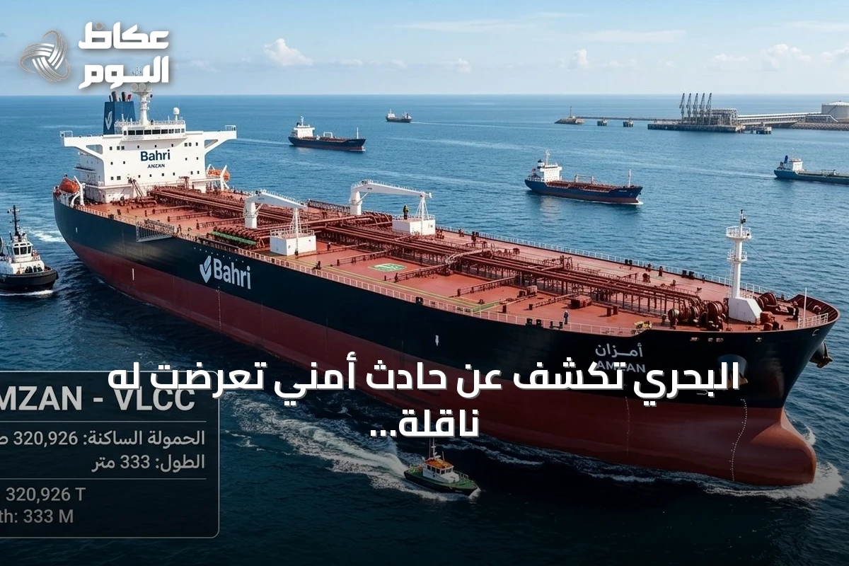 البحري تكشف عن حادث أمني تعرضت له ناقلة أمزان في البحر الأحمر