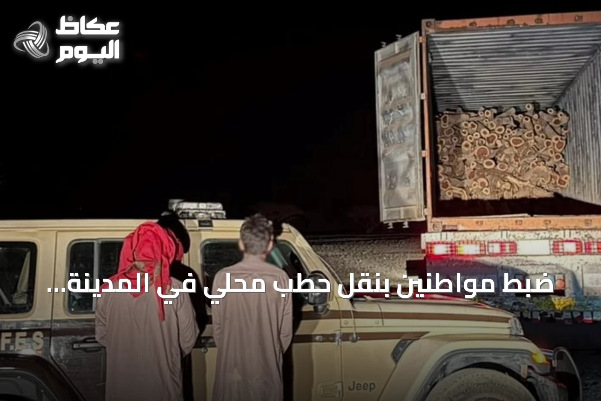 ضبط مواطنين بنقل حطب محلي في المدينة المنورة وتطبيق العقوبات