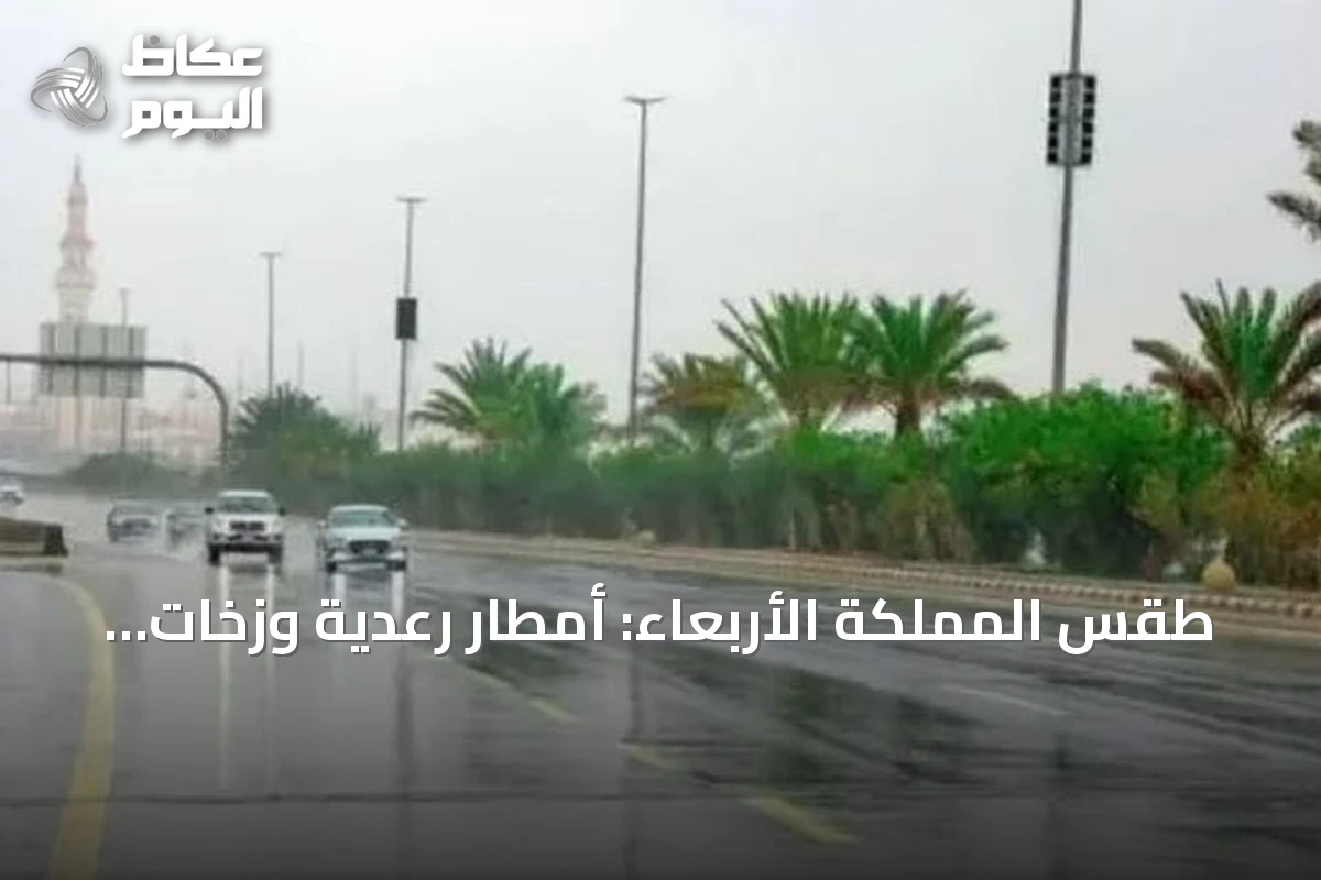 طقس المملكة الأربعاء: أمطار رعدية وزخات برد على جنوب وغرب البلاد
