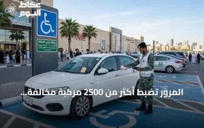 المرور تضبط أكثر من 2500 مركبة مخالفة لوقوفها في أماكن ذوي الإعاقة