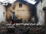 حرائق الجزائر تُوقع 73 قتيلاً في جيجل وتواصل عمليات البحث والإطفاء