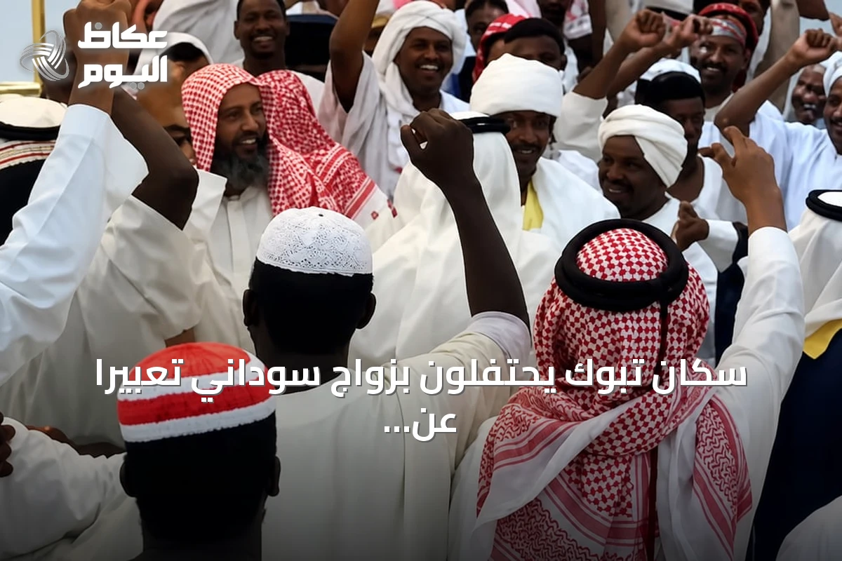 سكان تبوك يحتفلون بزواج سوداني تعبيراً عن الوفاء والتقدير