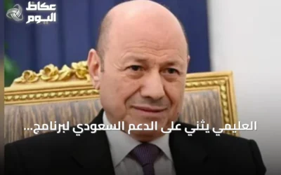 العليمي يثني على الدعم السعودي لبرنامج الإصلاحات الحكومية اليمنية