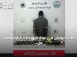 ضبط مواطن في مكة لترويجه 9 كيلوجرامات من الحشيش و14733 قرصاً مخدراً داخل مركبته