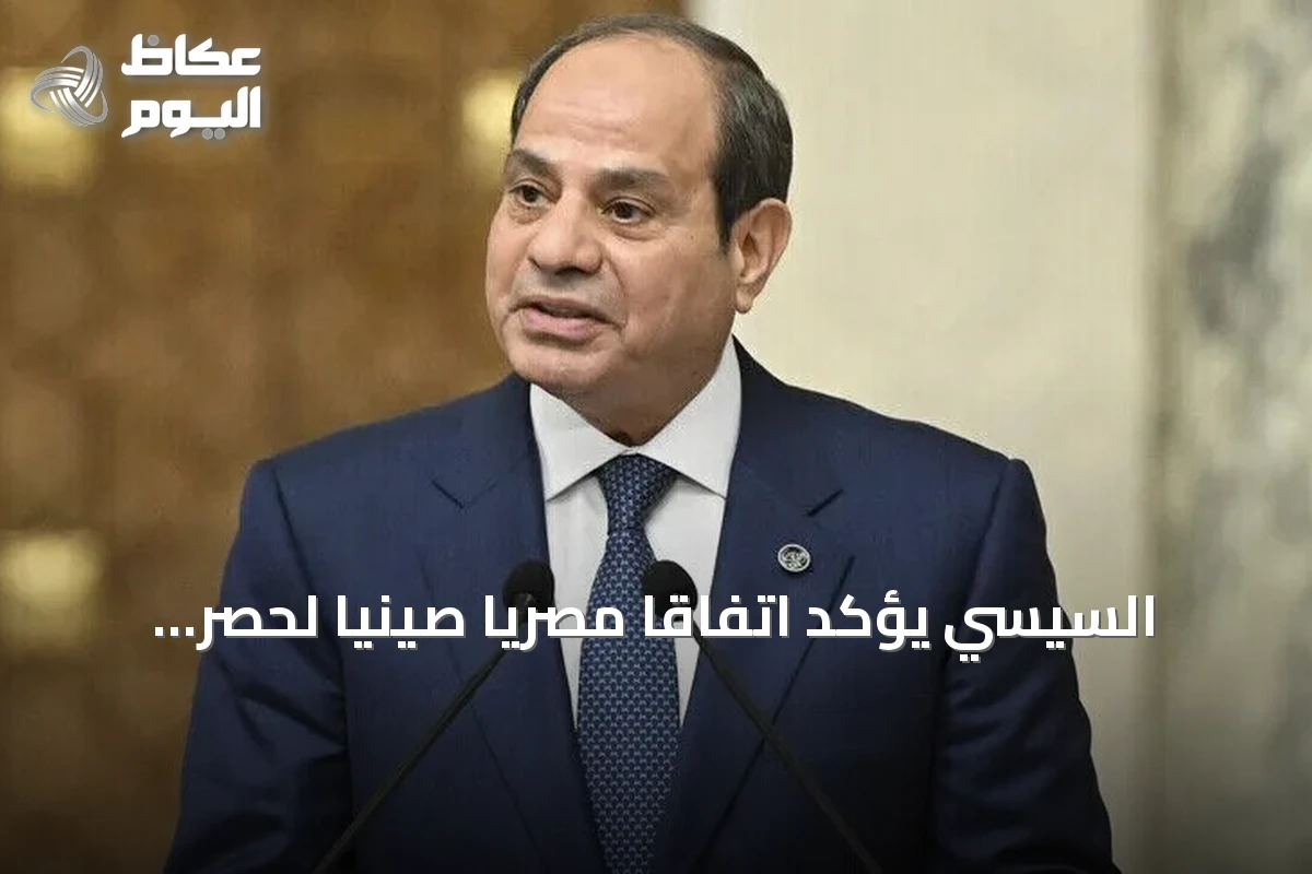 السيسي يؤكد اتفاقاً مصرياً صينياً لحصر الصراعات وتعزيز التعاون الاستراتيجي