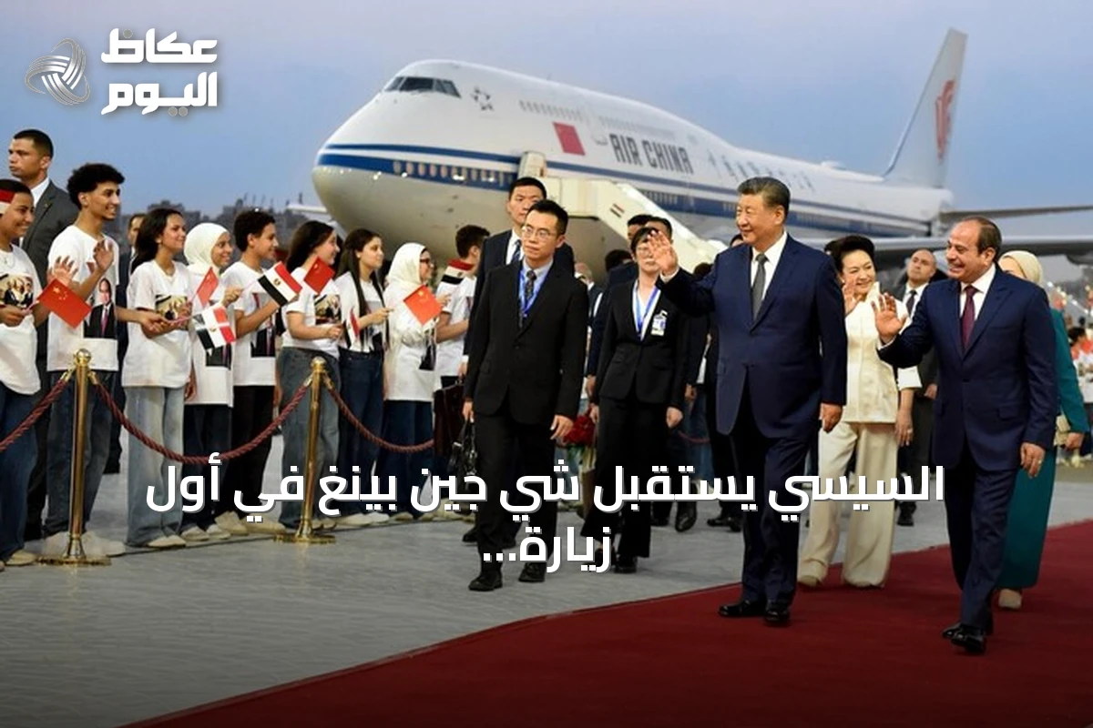 السيسي يستقبل شي جين بينغ في أول زيارة رسمية منذ عقد كامل