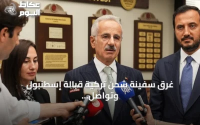 غرق سفينة شحن تركية قبالة إسطنبول وتواصل البحث عن 10 من طاقمها