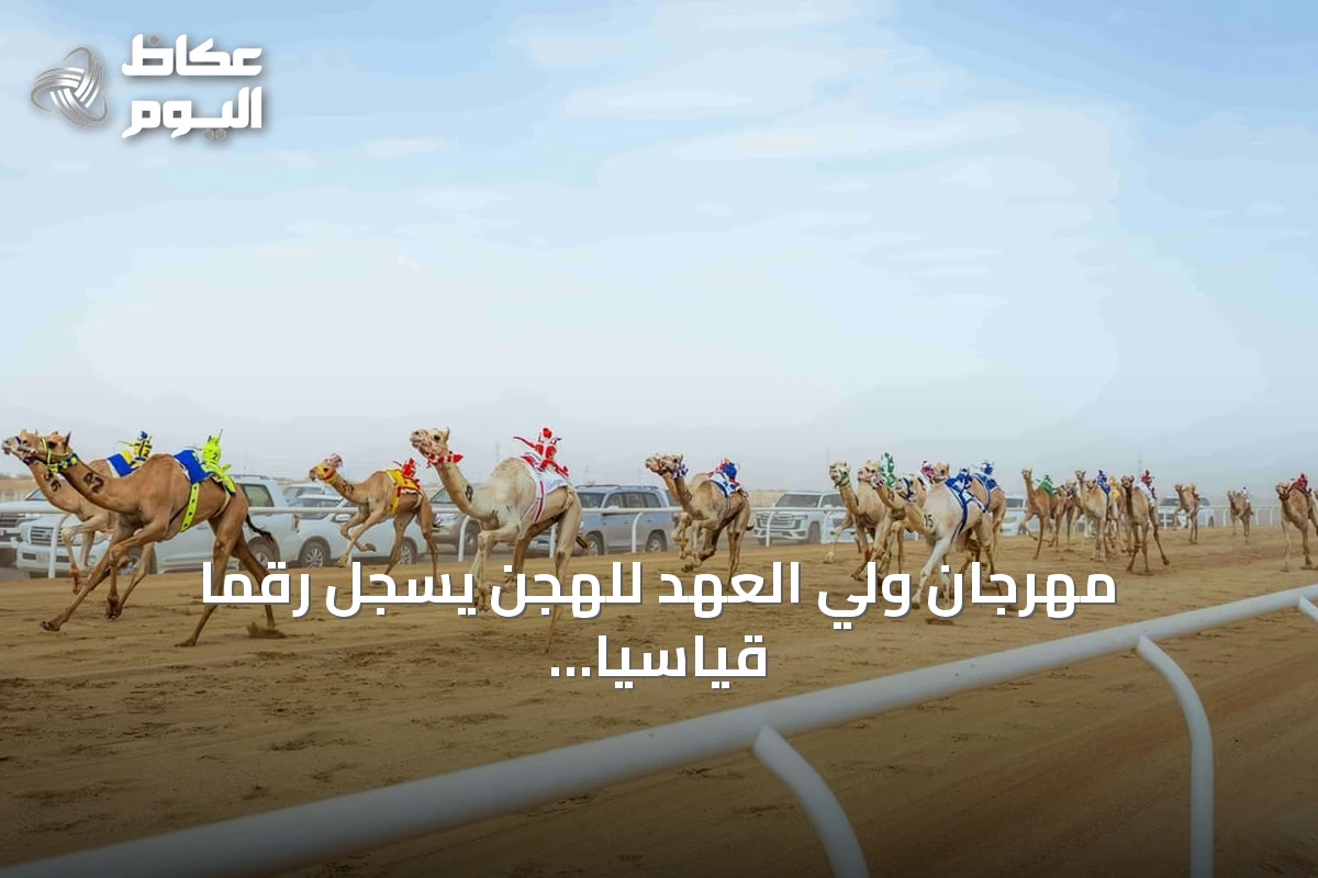 مهرجان ولي العهد للهجن يسجل رقماً قياسياً في مشاركات اليوم الافتتاحي لأشواط إنتاج السعودية