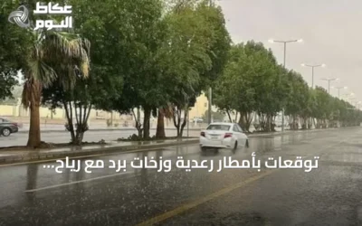توقعات بأمطار رعدية وزخات برد مع رياح نشطة على مناطق سعودية متعددة