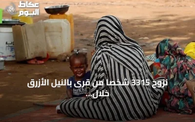 نزوح 3315 شخصاً من قرى بالنيل الأزرق خلال يوم واحد