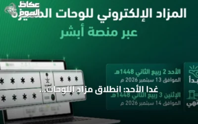 غداً الأحد: انطلاق مزاد اللوحات الإلكتروني عبر منصة أبشر