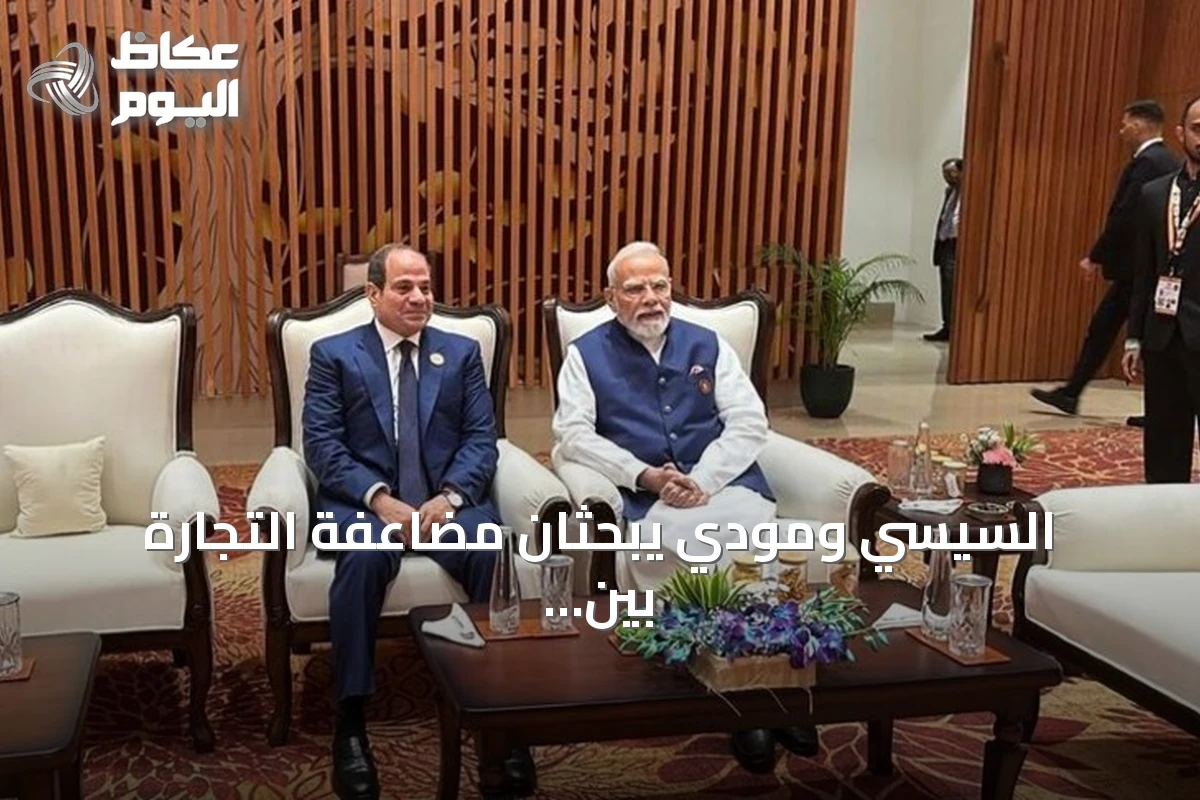 السيسي ومودي يبحثان مضاعفة التجارة بين مصر والهند إلى 12 مليار دولار
