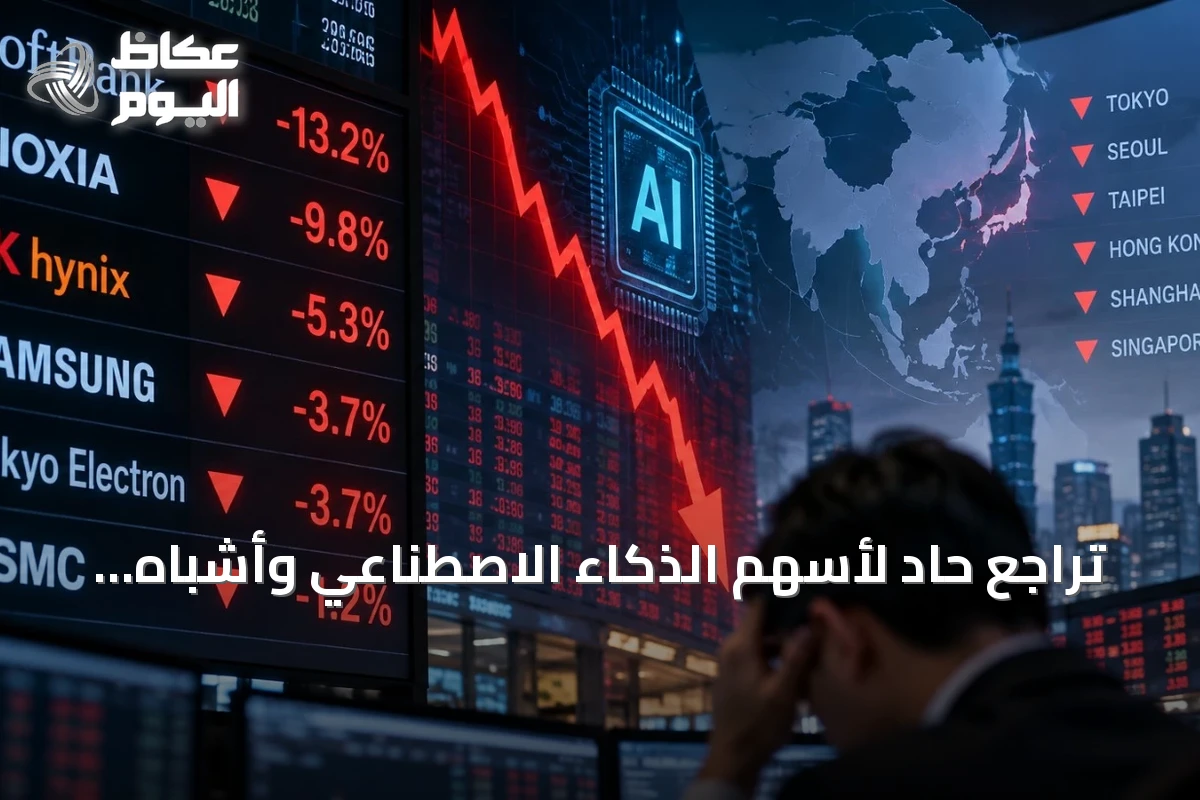 تراجع حاد لأسهم الذكاء الاصطناعي وأشباه الموصلات في آسيا عقب دعوات لإبطاء التطوير