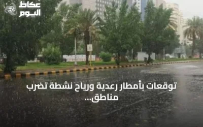توقعات بأمطار رعدية ورياح نشطة تضرب مناطق متعددة في السعودية