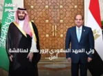 ولي العهد السعودي يزور مصر لمناقشة أمن الملاحة والملفات الإقليمية