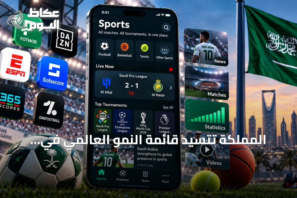 المملكة تتسيد قائمة النمو العالمي في تنزيلات تطبيقات الرياضة خلال النصف الأول من 2026