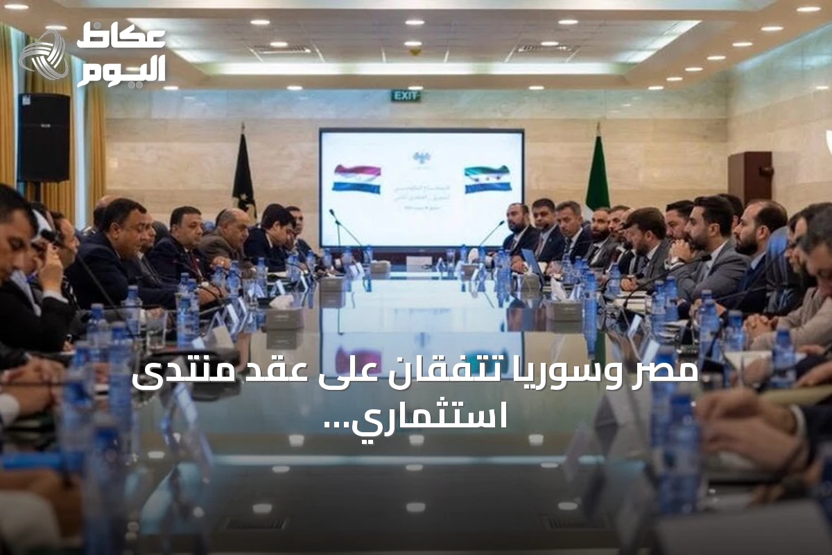مصر وسوريا تتفقان على عقد منتدى استثماري وتعززان التعاون الاقتصادي