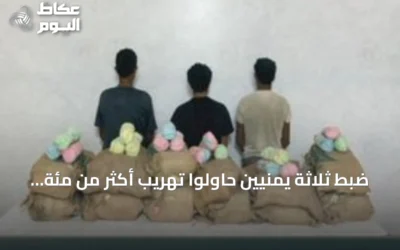ضبط ثلاثة يمنيين حاولوا تهريب أكثر من مئة كيلوجرام من القات في جازان