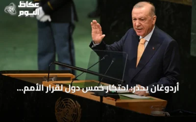 أردوغان يحذر: احتكار خمس دول لقرار الأمم المتحدة غير عادل