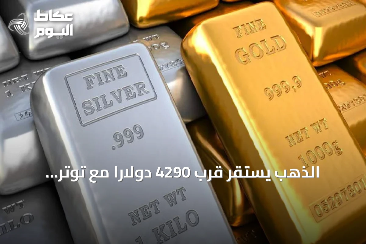 الذهب يستقر قرب 4290 دولاراً مع توتر أسواق الطاقة وتوقعات رفع الفائدة الأمريكية