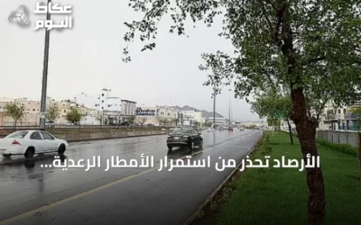 الأرصاد تحذر من استمرار الأمطار الرعدية على مناطق واسعة بالمملكة حتى الأحد