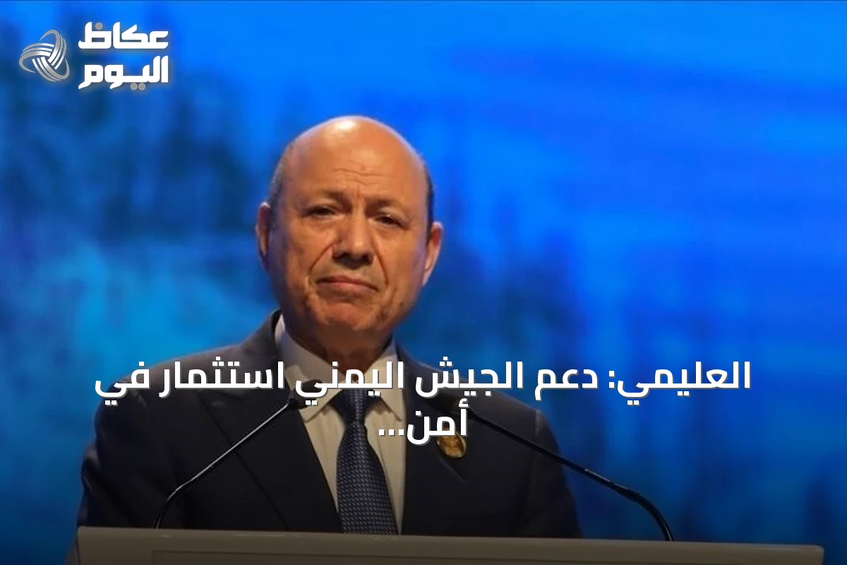 العليمي: دعم الجيش اليمني استثمار في أمن التجارة والطاقة والمصالح العالمية