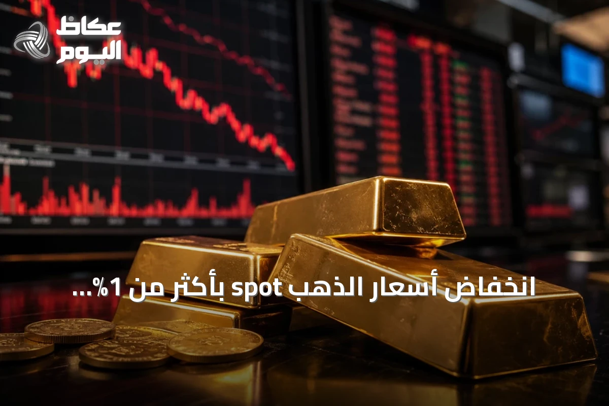 انخفاض أسعار الذهب spot بأكثر من 1% وتقربه من مستوى 4200 دولار