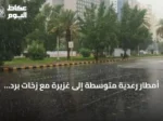 أمطار رعدية متوسطة إلى غزيرة مع زخات برد ورياح نشطة على مناطق جنوب وغرب السعودية